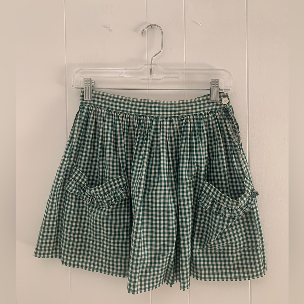 Cute checkered mini vintage skirt